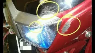 CARA MENGHILANGKAN BARET BODY MOTOR UNTUK MEMBUAT MOTOR ANDA KINCLONG LAGI