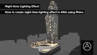 Create Night-lighting in ARki app using Rhino