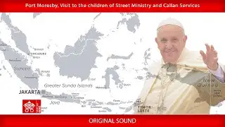 Port Moresby, Visit to the children of Street Ministry and Callan Services 7 Sept. 2024 Pope Francis