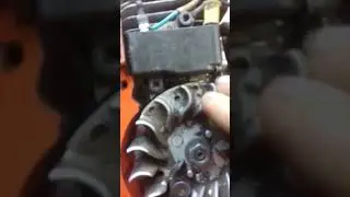 как выставить зажигание (зазор) на бензопиле