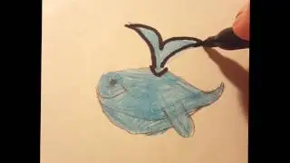 How to Draw a Cartoon Whale