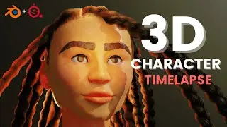 Character Sculpting and Retopology in Blender : Timelapse tutorial. (Muse: Zendaya)