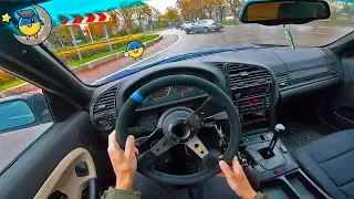 BMW E36 STREET DRIFT POV #21