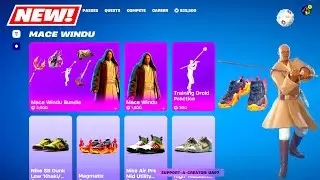 NEW Fortnite STAR WARS Mace Windu Skin, EMOTE Bundle & KICKS ITEM SHOP!🔥