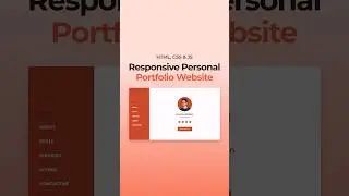 Responsive Portfolio Website HTML CSS JavaScript