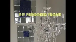 DIY Huge Mirrored Frame: Dollar Tree  Friendly $15.00