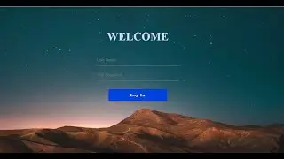 How To Create A Transparent Login Page Using HTML And CSS || Static Log In page using HTML And CSS