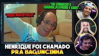 HENRIQUE FOI CHAMADO PRA BAGUNCINHA! VAI CONHECER O CORINGA, GABE E O PLAYHARD!! 💖