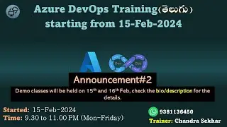 Announcement#2 | Azure DevOps 15 Feb 2024 batch | Cloud Computing In Telugu | AWS | Azure | GCP