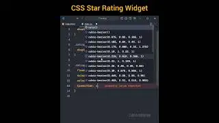 CSS Star Rating Widget | #shorts #html #css