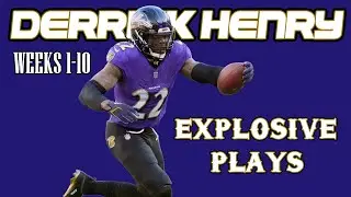 Derrick Henry Explosive Plays: All-22 Film - 2024 Baltimore Ravens | Weeks 1-10