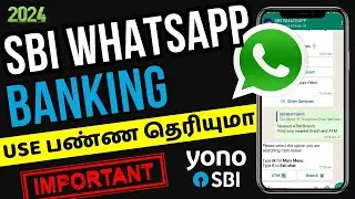 How To Activate SBI Whatsapp Banking | Tamil | SBI WhatsApp Banking In Tamil | 2024