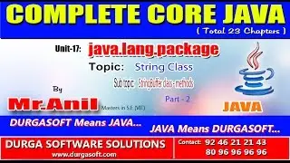 Core Java -java.lang.package- StringBuffer class - methods Part - 2