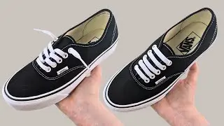 HOW TO LACE VANS AUTHENTIC WITHOUT TYING (2 WAYS)