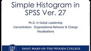 Histogram in SPSS Version 27