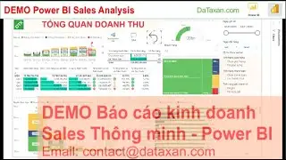 Demo Báo Cáo Kinh Doanh Sales Thông Minh - Báo cáo Power BI từ Excel data