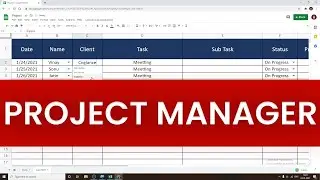 How to Make Project Manager Format in Google Spread Sheet/Excel Sheet