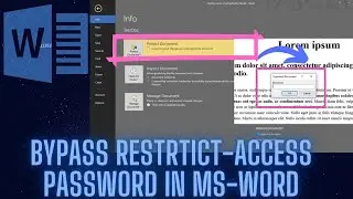 Bypass restrict-access password in MS Word