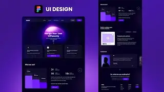 Project Management Website UI Design in Figma: Step-by-Step Template Web Design Tutorial