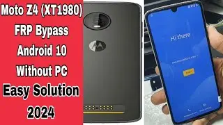 Motorola Moto Z4 Frp Bypaa Google Account Remove Without PC 2024