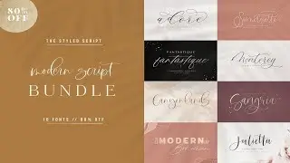 Modern Script FONT BUNDLE Font Free Download