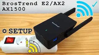 BrosTrend AX1500 Wi-Fi 6 extender dual band • Unboxing, installation, configuration and test