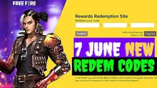 Free Fire New Redeem Code Today 6| Car Emote Redeem Code | 7 June Redeem Code | ff redeem code today