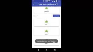 Android Sectioned RecyclerView Demo