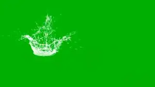 water spalsh green screen