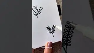 5 easy floral doodles #easyart  #stressrelief #mindfulart #howtodraw