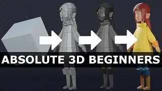 Tutorial: Blender MODELLING For Absolute Beginners | Low Poly Girl