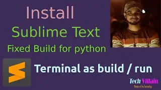 How to make Terminal as build/run window -Sublime text with python build problem fixed on Linux.