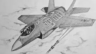 How to Draw a F-35 Lightning II