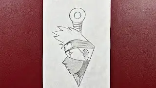 Easy to draw | How to draw Kakashi Hatake step-by-step | Easy anime drawing