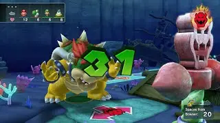 Mario Party 10 - Mario vs Luigi vs Yoshi vs Spike vs Bowser - Whimsical Waters