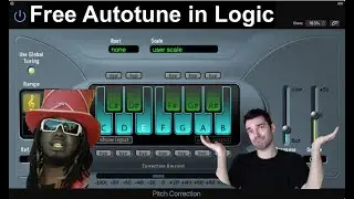 How To Autotune Vocals Using The Stock Pitch Correction Plugin | Logic Pro Tutorial