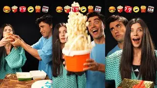 Mukbang ASMR Eating Emoticons in Order Food Challenge