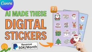 How to Create Digital Stickers Using AI Tools and Canva