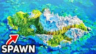 Minecraft, but you Spawn on a Mountain Island... (50 Seeds)