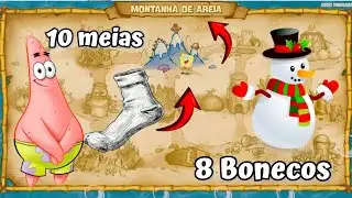 Montanha de Areia Todas Meias e Todos Bonecos de Neve - SpongeBob SquarePants: Battle for Bikini