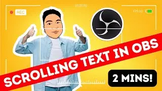 Create a SCROLLING TEXT In OBS Studio in 2 minutes
