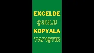 YOK BÖLE BİŞİİİ :) | Excelde Çoklu Kopyalama İşlemi | ClipBoard Özelliği 