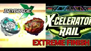 BEYBLADE X UNICORN STRING EXTREME FINISH EPIC BATTLE BEYBLADE X APP GAMEPLAY