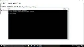 Addition of  two numbers in Java.
