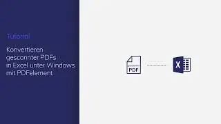 Konvertieren gescannter PDFs in Excel unter Windows mit PDFelement