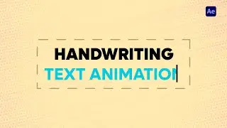 Handwritten text in After Effects