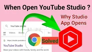 Youtube studio not open in chrome | Why Studio app opening automatically problem