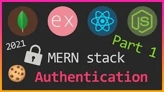 MERN stack secure authentication Part 1 | Server setup | JWT, Cookies, Bcrypt, React Hooks, Context.