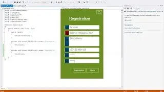 How to Create Simple Registration Form Design in Csharp Visual Studio 2012 Step by Step