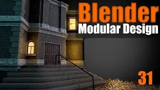 Blender Modular Design - 31 Entrance Point: Steps